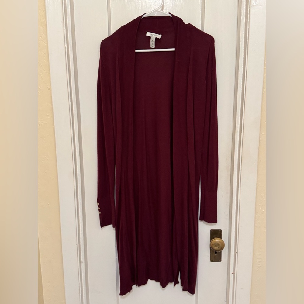 Burgundy dust sweater by WHBM